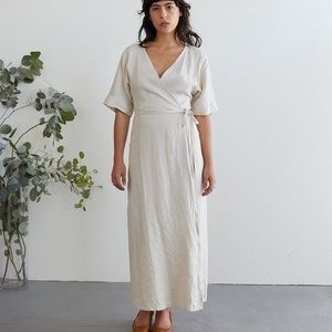 NWT Sugar Candy Mountain Bask Dress in Dune - Linen XS/S